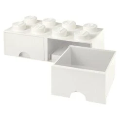Lego Schubladenbox Brick L X B X H: 50 X 25 X 18 Cm, Weiß, Anzahl Schubladen: 2 Stk. -Emile Henry Shop 12 18