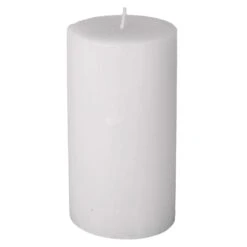 Stumpenkerze - Rustic - Ca. 7 X 13 Cm - Weiß