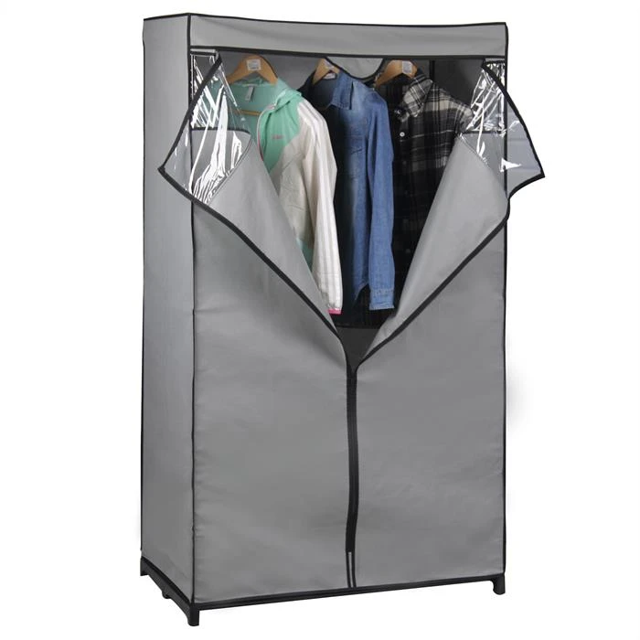 Stoffkleiderschrank DAMARIS In Grau