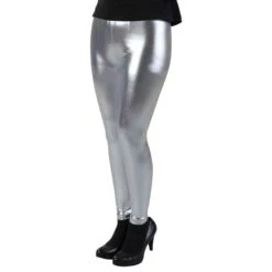 Leggings - Für Erwachsene - Silber-metallic