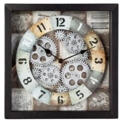 Wanduhr - Industrial - Ca. 27,5 X 6,5 X 27,5