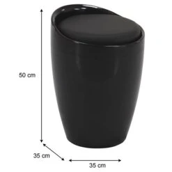 Badhocker DANIEL Mit Stauraum Schwarz -Emile Henry Shop 30217 2