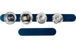 Silwy® Metall-Leiste 25 Cm Mit Ledercoating Weiss