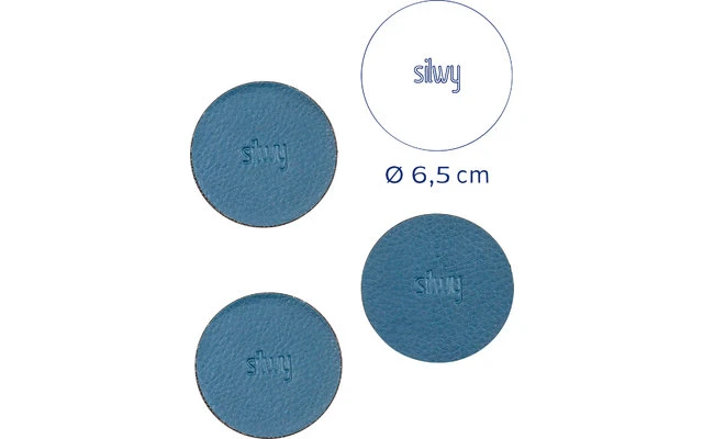 Silwy® Magnet-Pads 6,5 Cm 4er Set Schwarz 1 Silwy® Magnet-Pads 6,5 Cm 4er Set Schwarz
