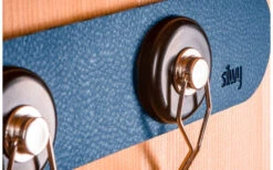 Alternative view of Silwy® Metall-Leiste 25 Cm Mit Ledercoating Weiss