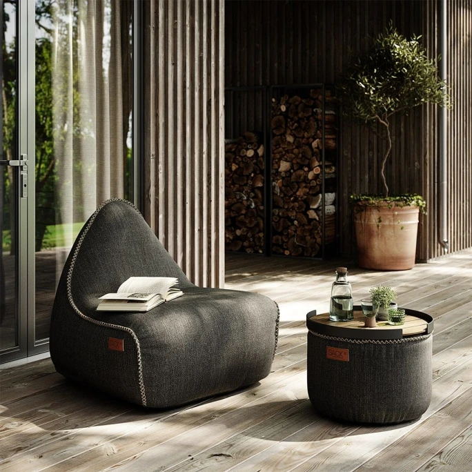 SACKit Cobana Lounge Chair Sitzsack - 96x80x70 Cm - Grey 4 SACKit Cobana Lounge Chair Sitzsack - 96x80x70 Cm - Grey – Bild 4