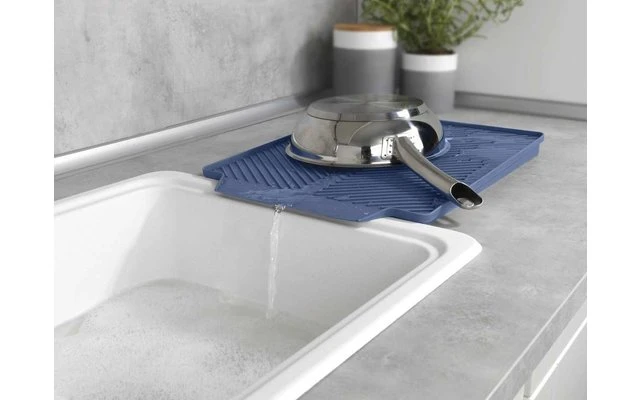 Wenko Linea Abtropfmatte 40 X 30 X 3 Cm Grau 4 Wenko Linea Abtropfmatte 40 X 30 X 3 Cm Grau – Bild 4