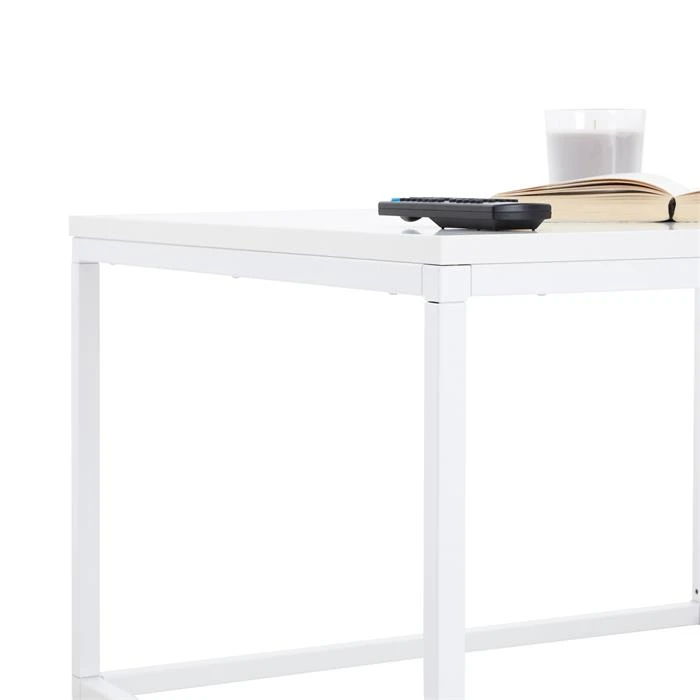 Couchtisch NOVY Mit Metallgestell, In Weiß/weiß 5 Couchtisch NOVY Mit Metallgestell, In Weiß/weiß – Bild 5
