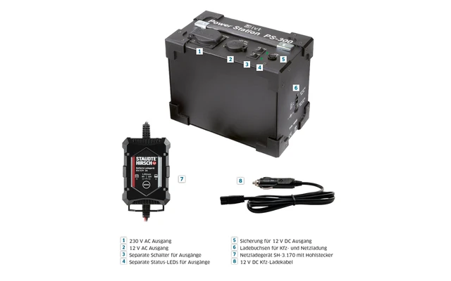 IVT PS 300 Power Station Mit Integriertem Sinus Wechselrichter 12 / 230 V 300 W