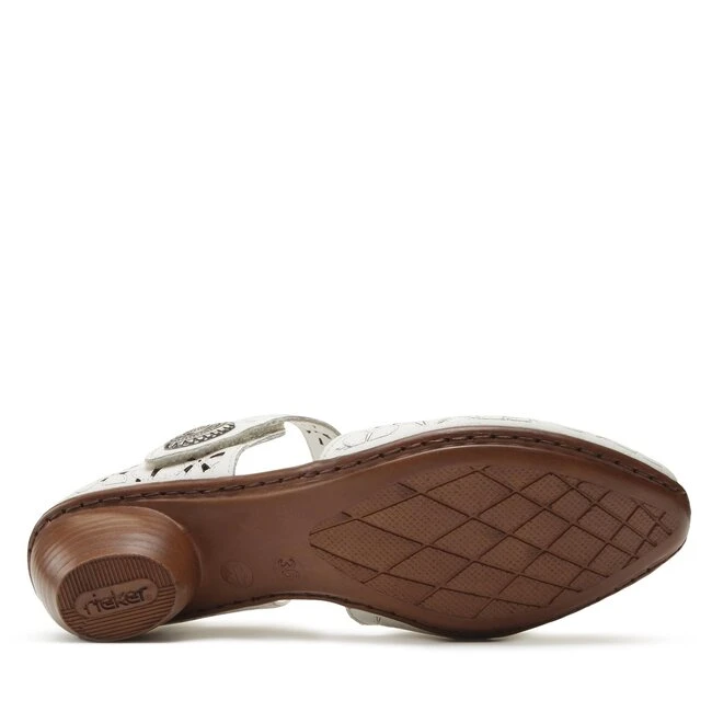 Halbschuhe Rieker - 43786-80 Weiss â Bild 3