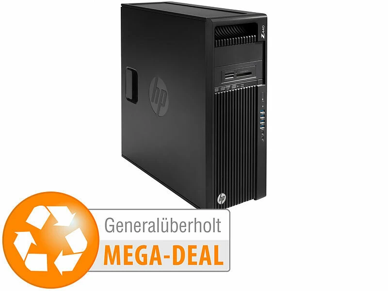 Hp Gaming PC:Workstation Z440, Xeon E5, 24GB, M.2-SSD + HDD (generalüberholt) 1 Hp Gaming PC:Workstation Z440, Xeon E5, 24GB, M.2-SSD + HDD (generalüberholt)