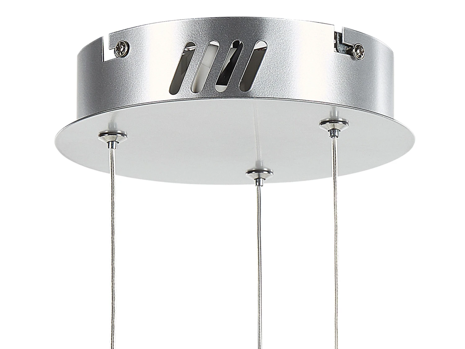 Hängelampe LED Kristallglas Silber Ringform MAGAT 6 Hängelampe LED Kristallglas Silber Ringform MAGAT – Bild 6