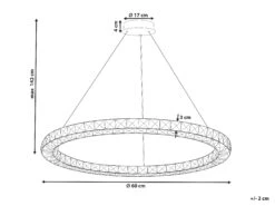 Hängelampe LED Kristallglas Silber Ringform MAGAT 17 Hängelampe LED Kristallglas Silber Ringform MAGAT -Emile Henry Shop undef src sa picid 824686 type whitesh image